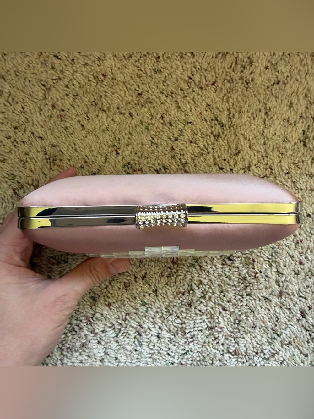 Badgley Mischka Blush Clutch - Picture 2 of 7